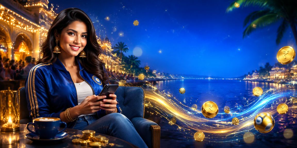 Live Casino interface featuring cricket-themed tables and rupee chip bets