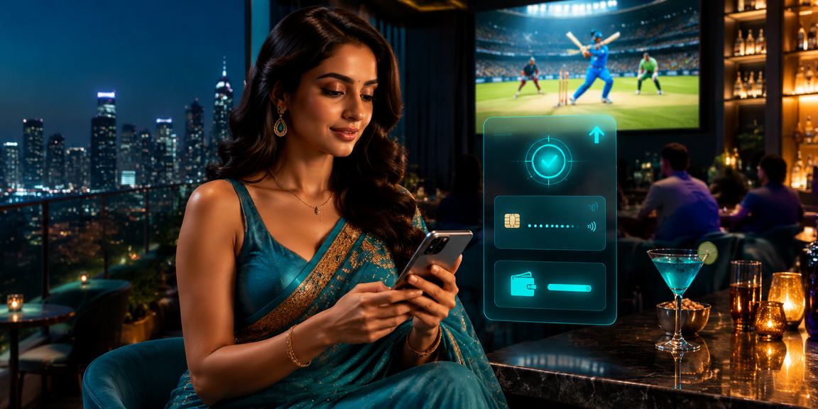 1202 VIP member enjoying cricket betting during IPL in traditional attire